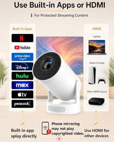 Rotatable smart projector with WiFi 6 — photo 3