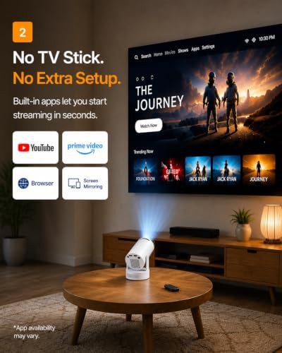 Rotatable mini projector with WiFi 6 — photo 3