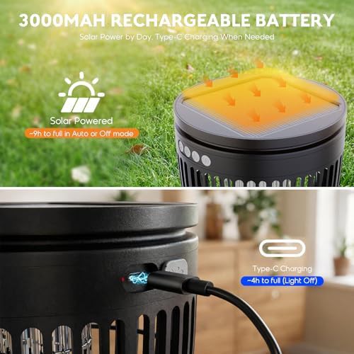 RGB projector solar mosquito zapper light — photo 3