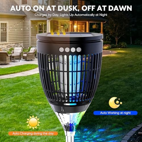 RGB projector solar mosquito zapper light — photo 4