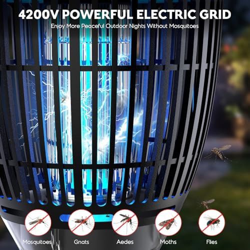 RGB projector solar mosquito zapper light — photo 5