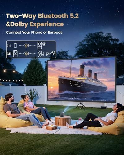 Portable smart projector with native 1080p and Netflix — photo 5