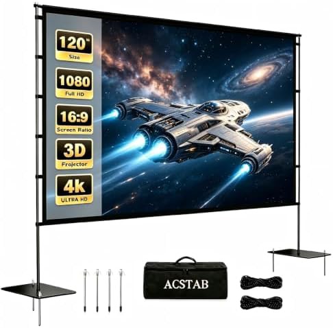 Lightweight 120 inch outdoor projection screen