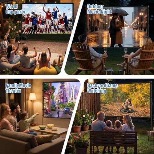 Lightweight 120 inch outdoor projection screen — photo 4
