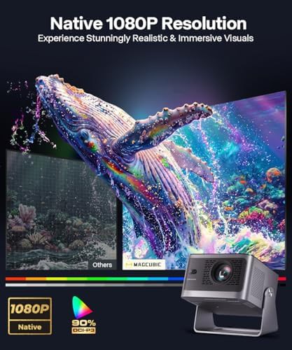 Mini native 1080p projector with built-in speaker — photo 4