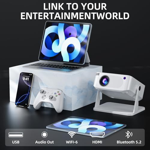 Rotatable mini projector with auto vertical keystone — photo 5
