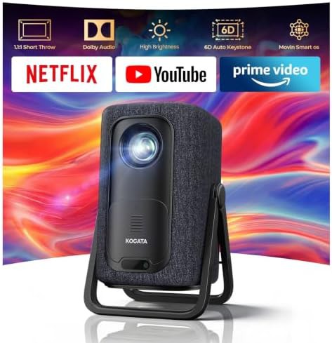 AI auto focus 4K support bedroom projector