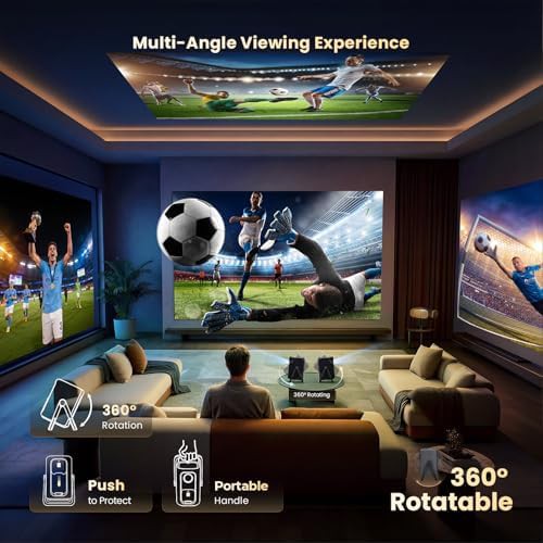 AI auto focus 4K support bedroom projector — photo 4