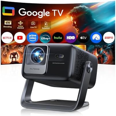 Short throw projector with built-in Google TV