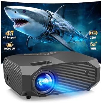 Dark gray native 1080p wifi projector