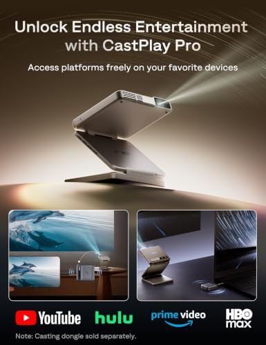 Gold tri-fold pocket mini projector — photo 3