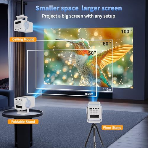 Rotatable android 13 outdoor projector — photo 4