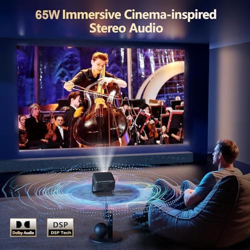 Smart outdoor projector with 360 stand — photo 4