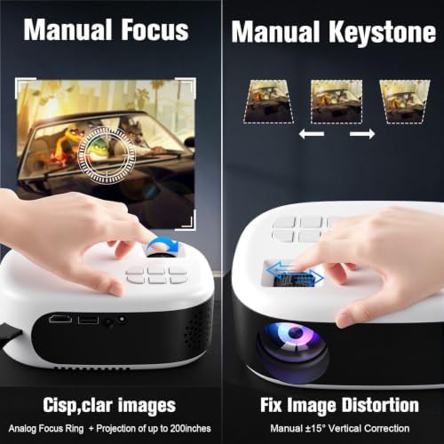 Mini portable projector with tripod stand — photo 4