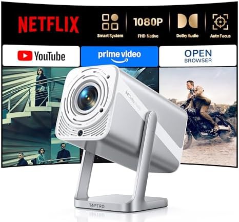 Smart mini projector with auto focus and Dolby