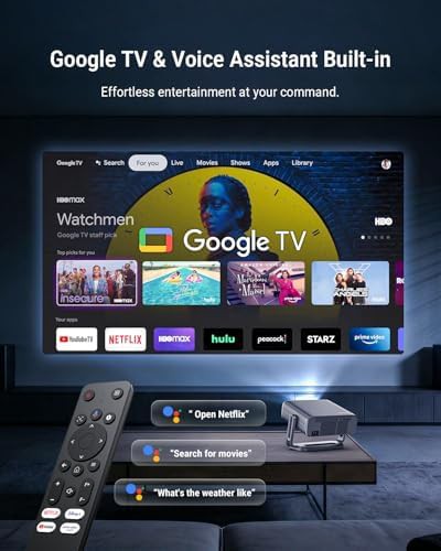 Smart projector with Google TV bundle — photo 4