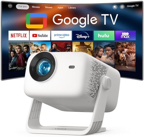 Google TV smart outdoor overhead projector