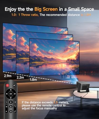 Smart projector with obstacle avoidance and auto focus — photo 3