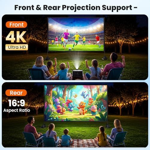 Portable outdoor movie screen with stand — photo 4