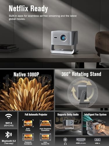 Smart 4K home projector with Dolby audio — photo 3