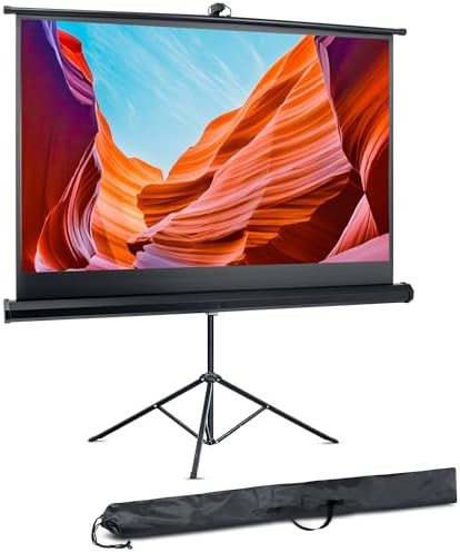 Portable floor standing rollup screen