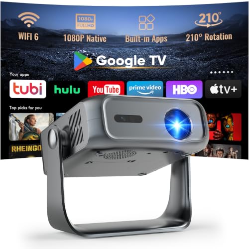 [Officially-Licensed Apps] Projector with WiFi and Bluetooth 4K