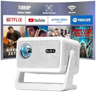 White smart projector with 3600 ANSI lumens
