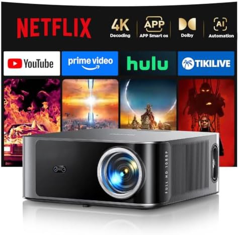 Smart 4K projector with licensed Netflix and Dolby