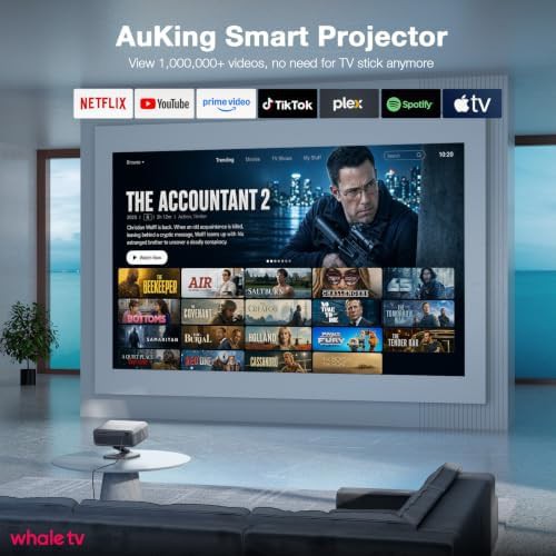 Smart projector with 70W audio and stand — photo 3
