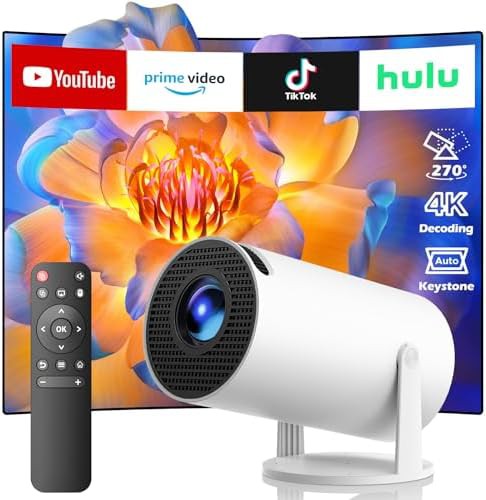 Portable projector with Android apps