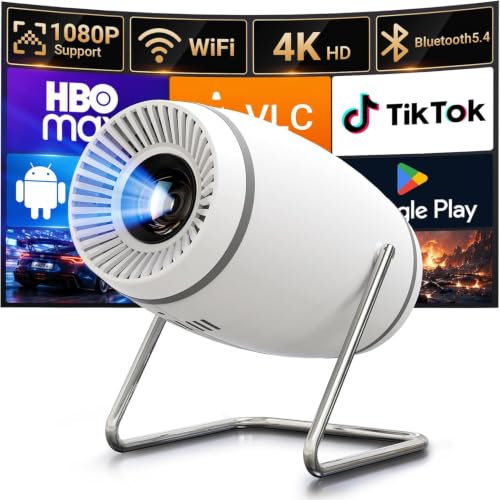 【Built-in APPS】Mini Projector With Wifi And Bluetooth
