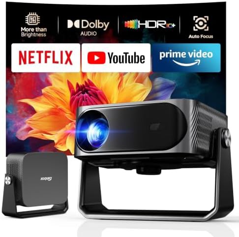 Smart outdoor projector with gimbal