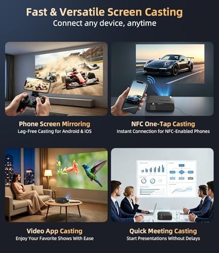 High brightness smart outdoor projector with NFC — photo 5