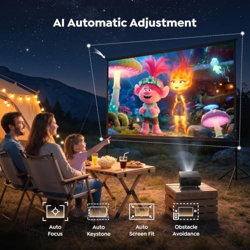 Short throw smart projector with Google TV stick — photo 4