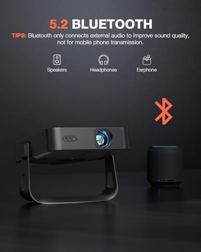 Thin smart projector with adjustable stand — photo 5