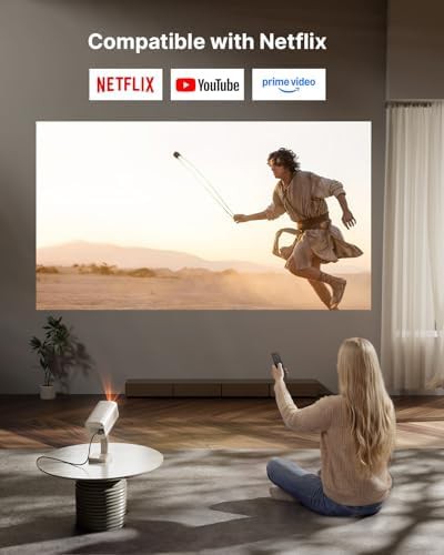 Auto focus 1080p mini outdoor projector — photo 4