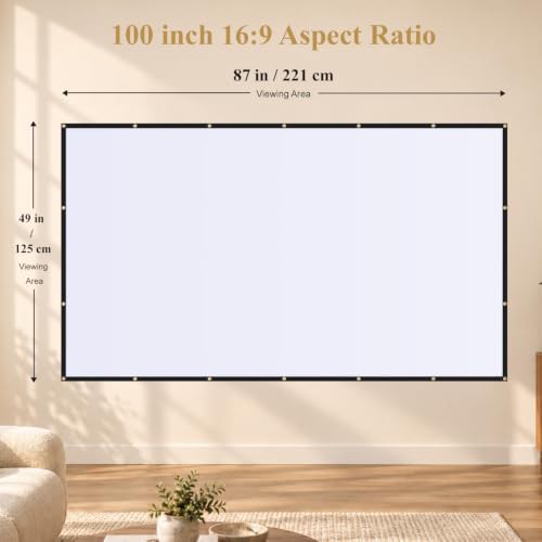 Foldable anti crease movie screen 100 in — photo 5