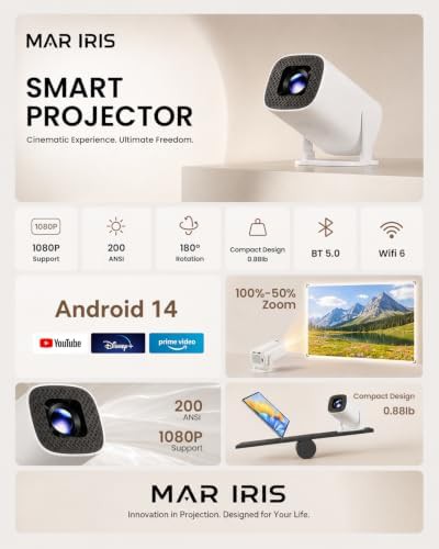 Mini portable projector with Android 14 — photo 3