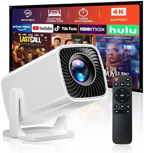 Rotatable portable short throw projector