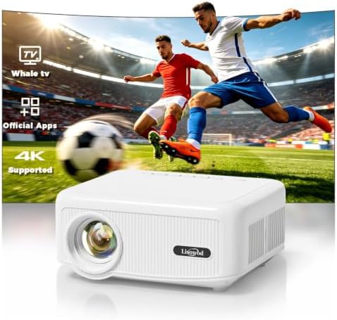 Outdoor 4K support projector with apps