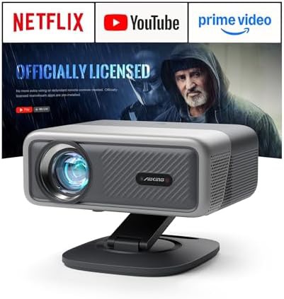 Hi-Fi VCR style projector with silver grey finish