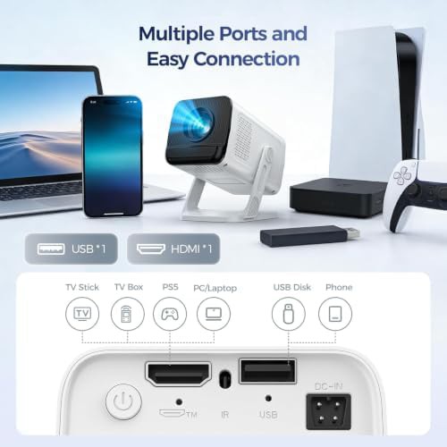 Rotatable smart projector with Android 14 — photo 4