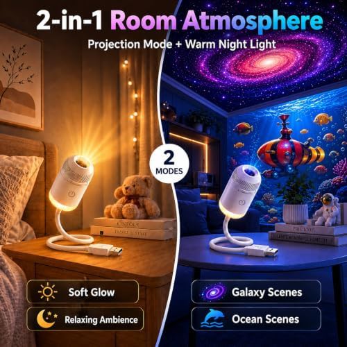 Ocean and galaxy holographic night light — photo 4
