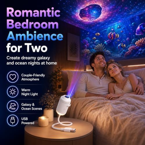 Ocean and galaxy holographic night light — photo 5