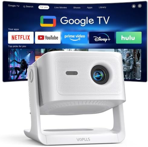 Smart outdoor projector with Google TV