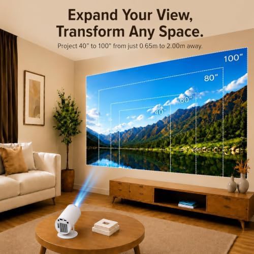 Mini wifi 6 portable smart projector — photo 5